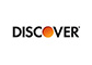 Discover credit card logo with orange circle.